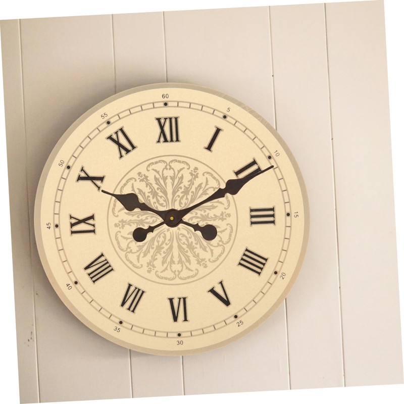 COHEALI 2pcs Aluminum DIY Clock Dial Replacement Roman Numeral Design