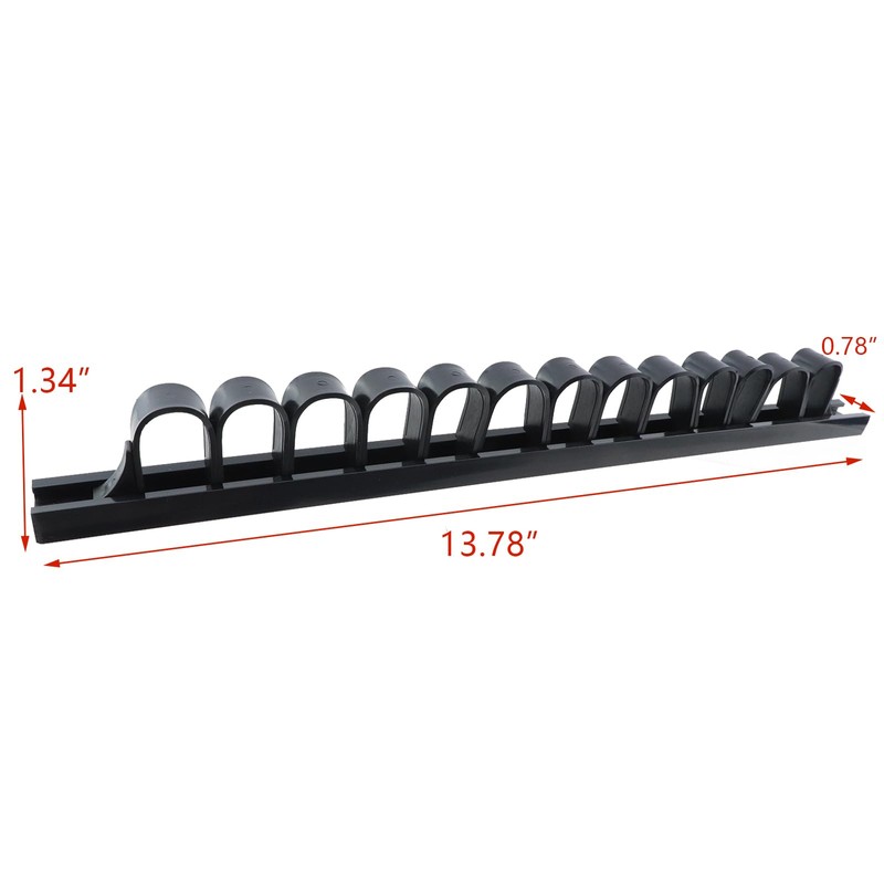 Coshar 2Pcs Screwdriver Organizer Black Plastic Rail Wrench Organizer Tool