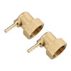 M METERXITY Pack of 2 Brass Pipe Barb Fittings –