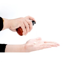 1PCS 30ml Empty Refill Rose Red Glass Pump Bottle Cosmetic Cream Lotion Pump Dispensers Container with Black Pump Head and Anti-Dust Cap for Travel Vacation Daily Life