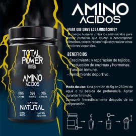 Aminoácidos En Polvo Total Power 1 Kg Varios 100 Servicios                                                                                            