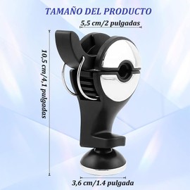 Gancho oculto para reposacabezas de coche con soporte para teléfono móvil, gancho para bolsa de asiento de coche, gancho para reposacabezas giratorio de 360°, gancho para cartera de coche (plateado)