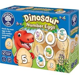 Orchard Toys Dinosaur Number Eggs Number and Counting kids Educational Game For Dinosaur Fans Aged 3-6