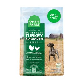 Open Farm Open Farm, Grain-Free Dry Dog Food, Complete & Balanced Kibble, Sustainably & Ethically Sourced Ingredients, Non-GMO Veggies & Superfoods to Support Overall Health, Turkey and Chicken Recipe, 22lb Bag