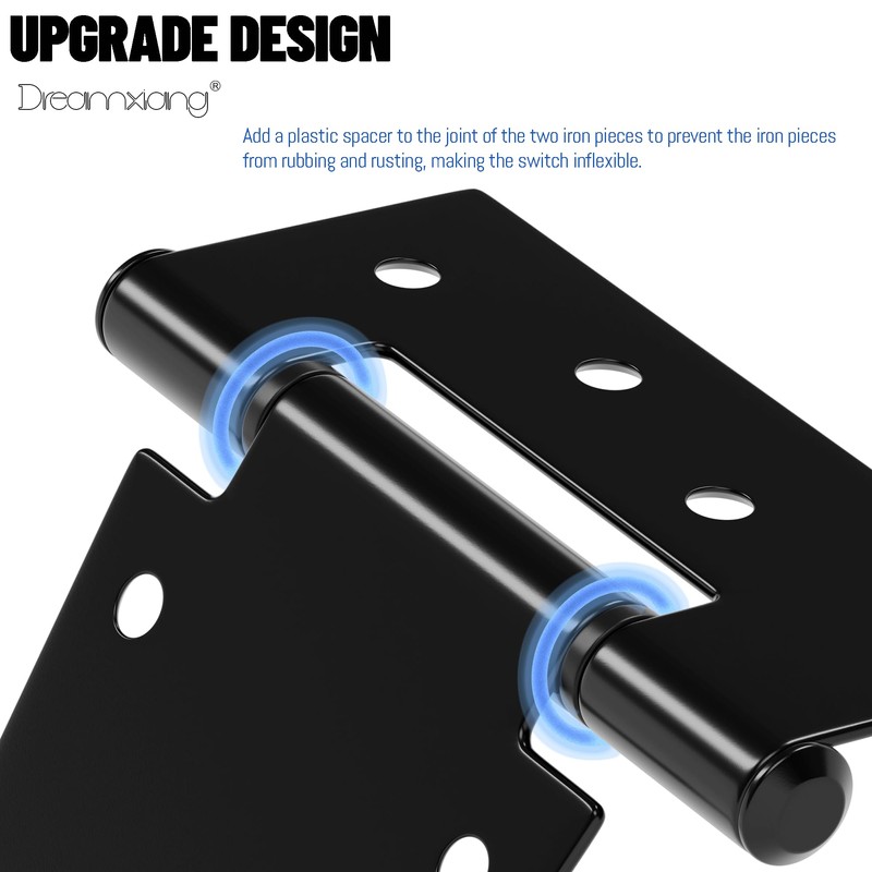 Dreamxiang 3.5 Inch Heavy Duty Gate Hinges, Gate Hinges for