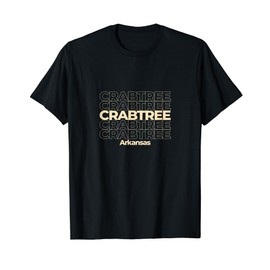 Vintage Crabtree, Arkansas Repeating Text T-Shirt