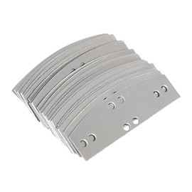 100pcs Steel Lamellar Armor Plates | 20 Gauge Craft Scale Armor | Medieval Plates for Historical Reenactments (Visby Lamellar Plates (Stainless Steel))