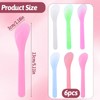 Alrhso 6Pcs Makeup Scoops Spatulas, Plastic Beauty Spoon Cream Brush