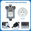 Marscharm Outdoor Socket Waterproof 1 Way 2 Sockets IP66 Switch