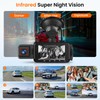 Hodozzy 2K+1080P 360° Car Dash Cam with 5GHz WiFi, 4