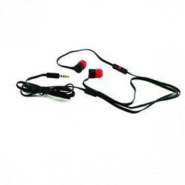 Stereo 3.5mm Flat Wired Headset Dual Earbuds Black for HTC Desire 510 610 612 626 626S Eye - LG Optimus F6, F7, F60, F3Q, Tribute 2, G Flex 2 - BlackBerry Z10, Z30, Q10, Q5 Bold 9900 9930