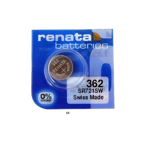 Renata Batteries 362 Button Cell Watch Battery (5 Pack)