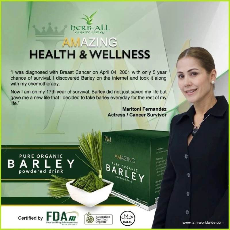 Pure Iam Worldwide Amazing Pure Organic Barley Powdered Drink Mix