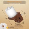 JandCase Flameless Candle Night Light, 2 Pack Night Lights Plug