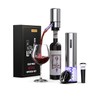 Rechargeable Electric Wine Gift Set - Aerator, Vacuum Stoppers, Foil