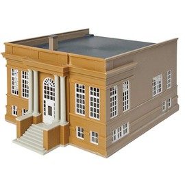 Walthers Cornerstone HO Scale Model Public Library Kit, 8-1/2 x 6-1/2 X 4-3/4" 21.5 x 16.5 x 12cm