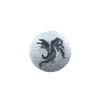 Click-it Button 18 mm Silver/Black Dragon