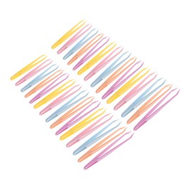 COHEALI 100pcs Pointed Tweezers Set Durable Multi Color Lash Applicator for Eyelash Extensions Beauty Accessories for Women Sturdy and Resistant Design