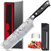 MOSFiATA 7” Nakiri Chef's Knife with Finger Guard, German High