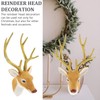 Gadpiparty Deer Head Wall Decor Deer Antler Wall Sculpture Fake