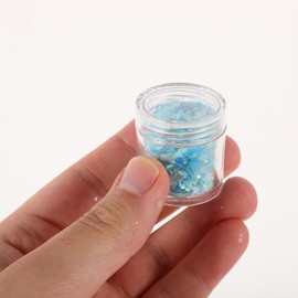 Operitacx - Glitter Powder 4 Bottles DIY Holographic Manicure Sequins Craft Glitter Fingernail Glitter Art Multipurpose Glitter for Party Decoration