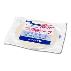 Teraoka Seisakusho Double Sided Paper Tape 7511 0.2 inch (7 mm) x 166.4 ft (50 m) Roll 002070100