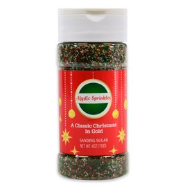 Mystic Sprinkles Christmas Holiday Sanding Sugar Mixes (A Classic Christmas In Gold)