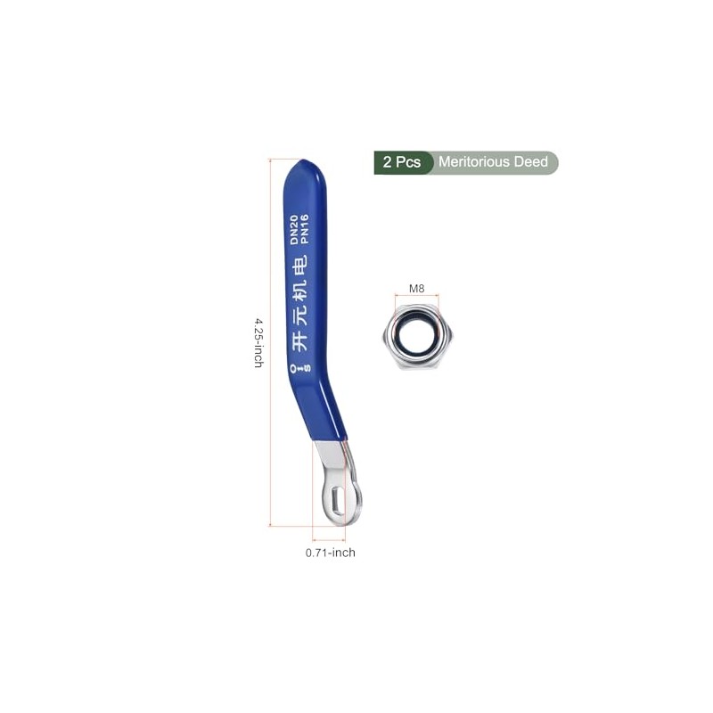 YOKIVE 2 Pcs Lever Handle, Iron Chrome Plated Replacements Quarter