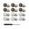 12PCS No-Sew Jeans Buttons Kit – 17mm Removable Metal Waist