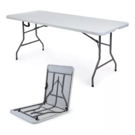 Vitasense Garden  Vitasense Garden MESA-03 Color Blanco 180cm De Exterior Acero/Plástico