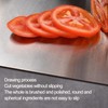 Cutting Board Multifunctional Double‑sided Stainless Steel Chopping Board for Kitchen