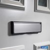 Xfort MailPlate Luxe 12" Letterplate Satin Chrome, Premium Draught Proof