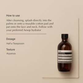 Aesop B & Tea Balancing Toner with B5 |Pore ​​Balancing Skin Prep Mild, Alcohol-Free Blend 6.7 oz Size / 이솝 B & 티 밸런싱 토너와 B5 | 모공 균형 피부 준비 순한 무알코올 블렌드 6.7온스 Size