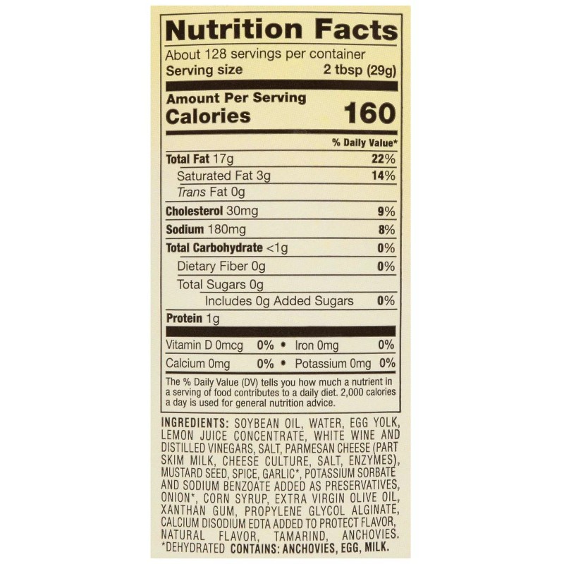 Cardinis Caesar Dressing - 1 Gallon