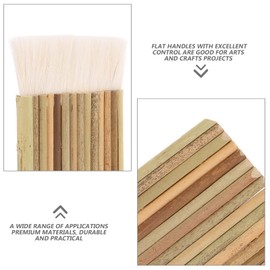 Ciieeo 5pcs Brush Large Area Brush Painting Row Trim Paint Brush Ceramic Wash Brush for Home Shop Style 2