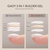 GAOY Builder Gel for Nails, Milky Jelly White Nail Strengthener,