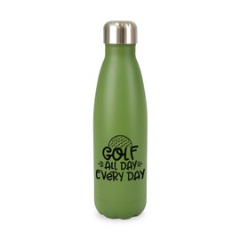 New Spirit Original Golf all day everyday golfer golfing screw top lid stainless steel water bottle drinks cup water bottle refill cute fun explore travel
