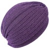 canjoyn Unisex Glitter Twist Pleated Hair Wrap Stretch Turban Hat