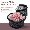 Mesh Paper Clip Holder - 4 Pcs Binder Containers for