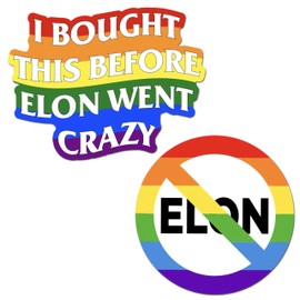 Funny Bumper Sticker Anti Elon Musk Bumper Magnet Car Stickers I Bought This Before Elon Went Crazy Magnet Decal 5 Inch Automotive Accessories