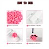 200 Pcs Eyelash Glue Rings Time ArRord Delayed Plum Blossom