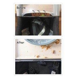 Silicone Baby Dining Tray Compatible with Inglesina Fast Table Chair and for Chicco Fastlock Hook-on Chair Bundle with a Baby Bib Portable and Easy to Clean Dishwasher Safe and BPA Free-Off White