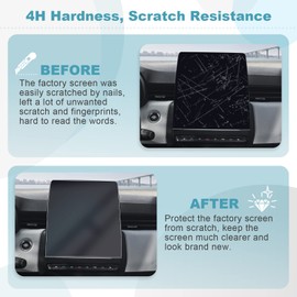 [2PCS] CDEFG Compatible with Renault Zoe Clio 5 Captur 2 Arkana 2021 2022 2023 2024 Car Navigation Protective Film 4H Scratch-Resistant 9.3 Inch GPS Transparent Screen Protector E-tech Accessories