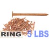 2 1/2" x 10GA 8D RING COPPER ROOFING/SLATING NAILS 5lb