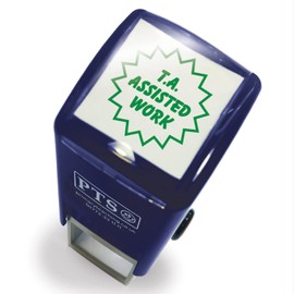 TA Teaching Assistant Assisted Work Pre Inked School Teachers Positive Feedback Marking Stamper Stamp 25mm Primary Teaching Services