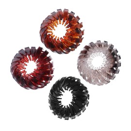 DECHOUS 4Pcs Bird Nest Hair Bun Clips Claw Clamps for Effortless Updos Stylish Ponytail Holders Gentle Hair Reliable Grip and Everyday Use