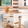 CHEERHOME PETS Cardboard Cat Scratching Post 24.2 Inch, Cat Scratcher