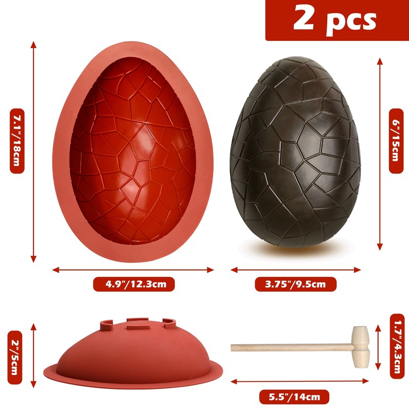 Kamehame Easter Egg Mold, Breakable Easter Egg Chocolate Mold, Large