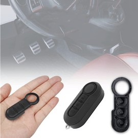 OGGIPRO Replacement Buttons for 3 Button Key Shell Black Compatible with Fiat 500, Grande Punto, Evo, Ducato, Bravo and Peugeot Boxer 3, Jumper 3 | Very Easy Installation and Perfect Result!