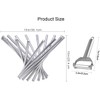 pobowlgarls Fruit Basket, Silver Creative Collapsible Stainless Steel Fruit Basket
